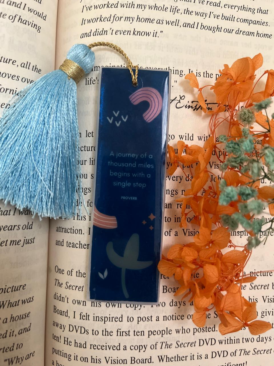 Inspirational handmad bookmark, Reading Accessory