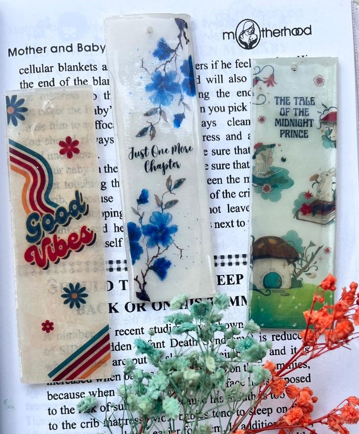 Colorful Resin Bookmark for Books, Journals & Stationery Lovers combo offer